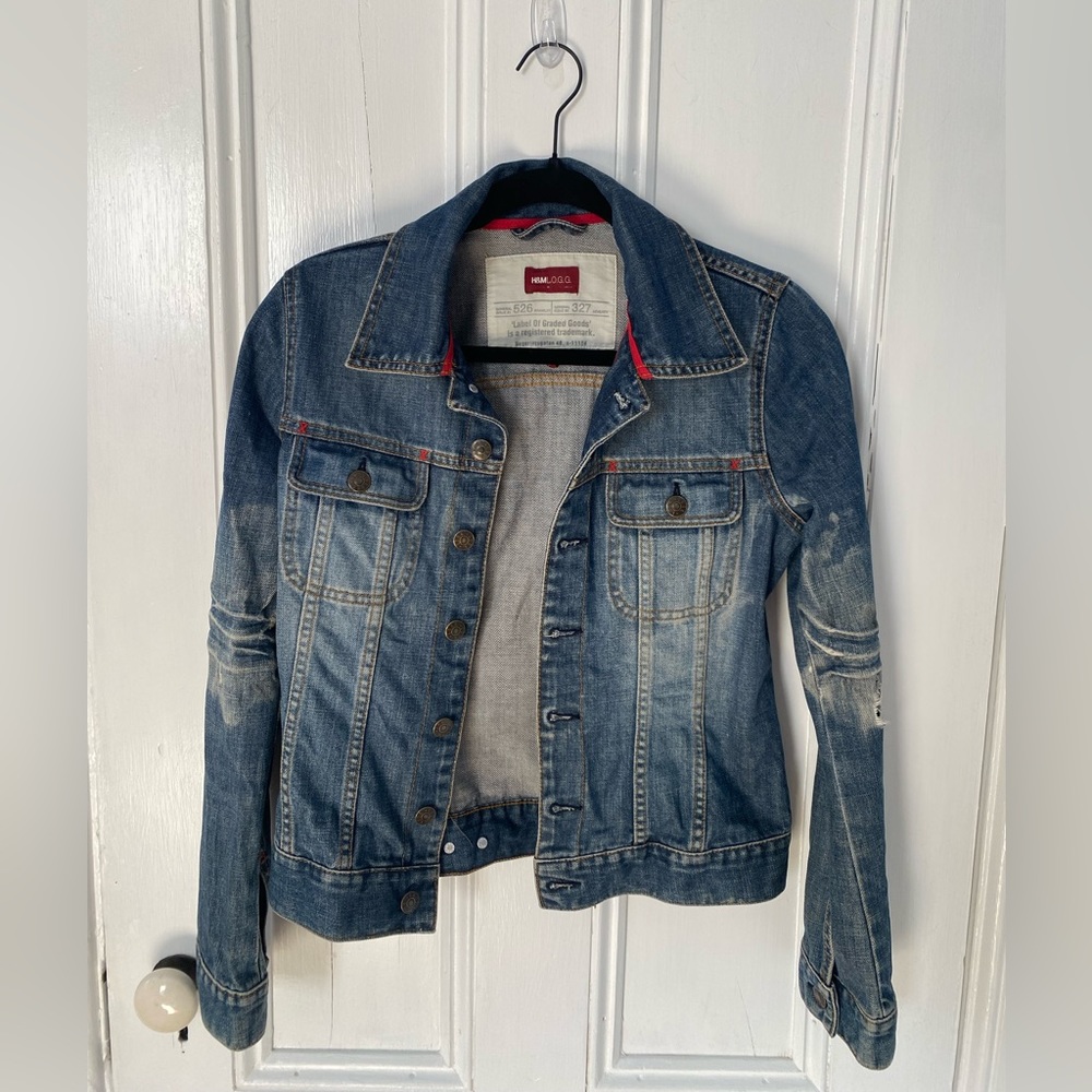 H&M LOGG Distressed Jean Jacket
